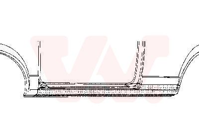 VAN WEZEL pedalų plokštės, durų apačia 5811.01